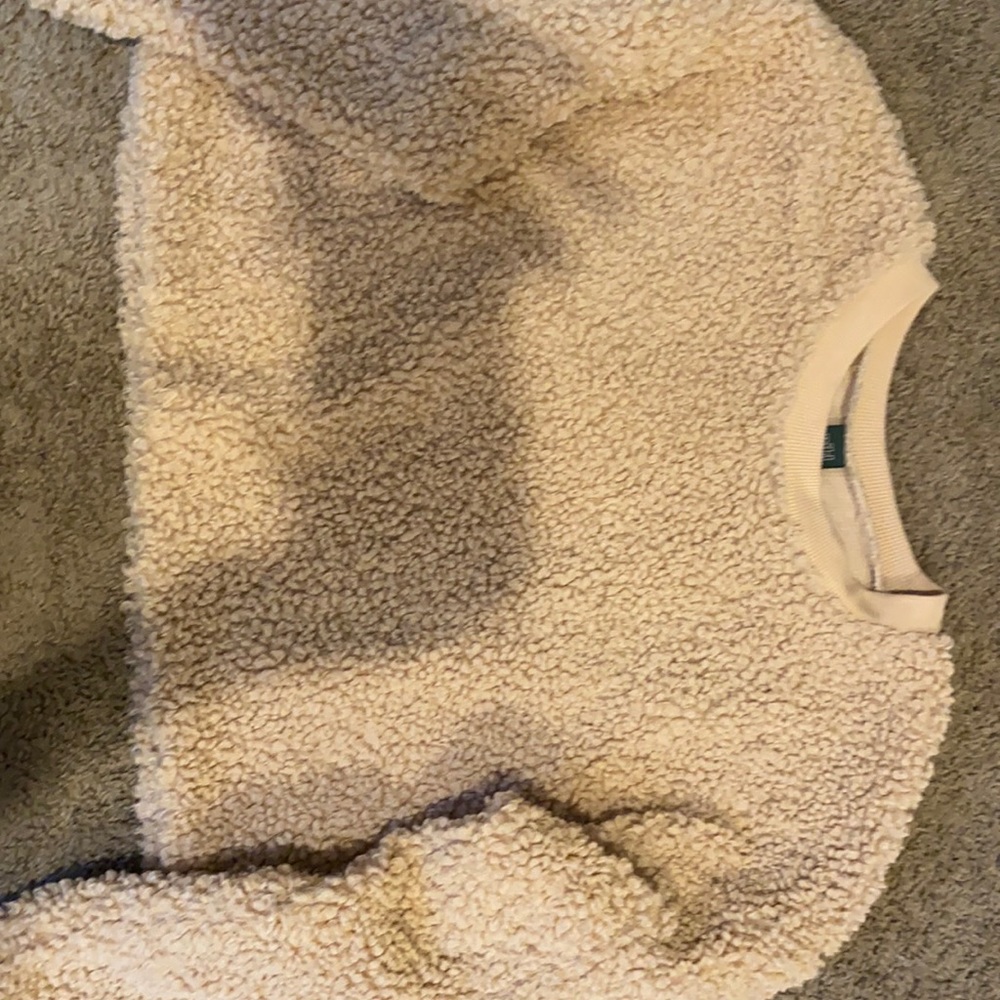 Wild Fable cropped teddy crewneck